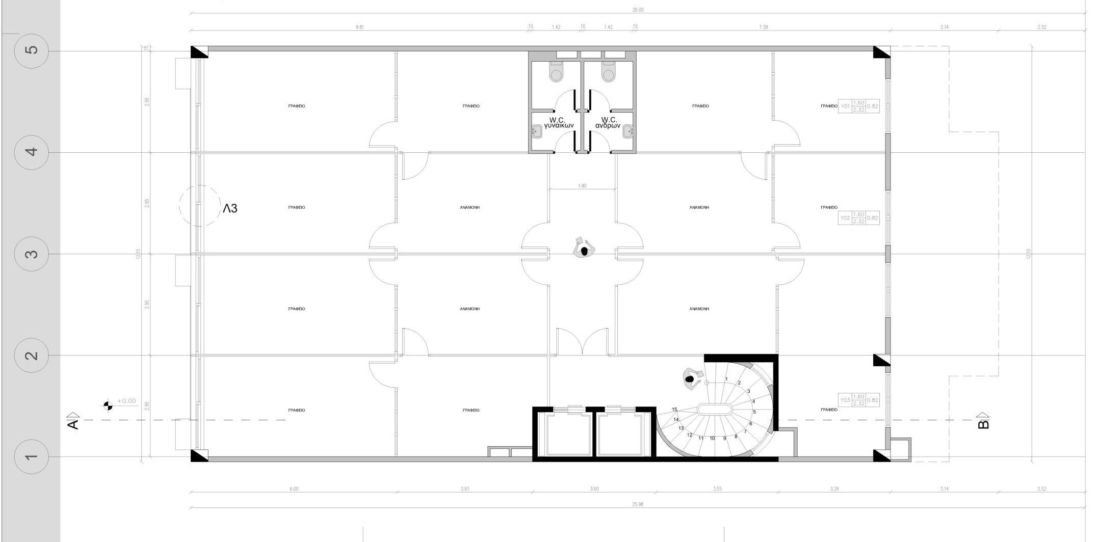 floor plan - Κάτοψη τυπικού ορόφου