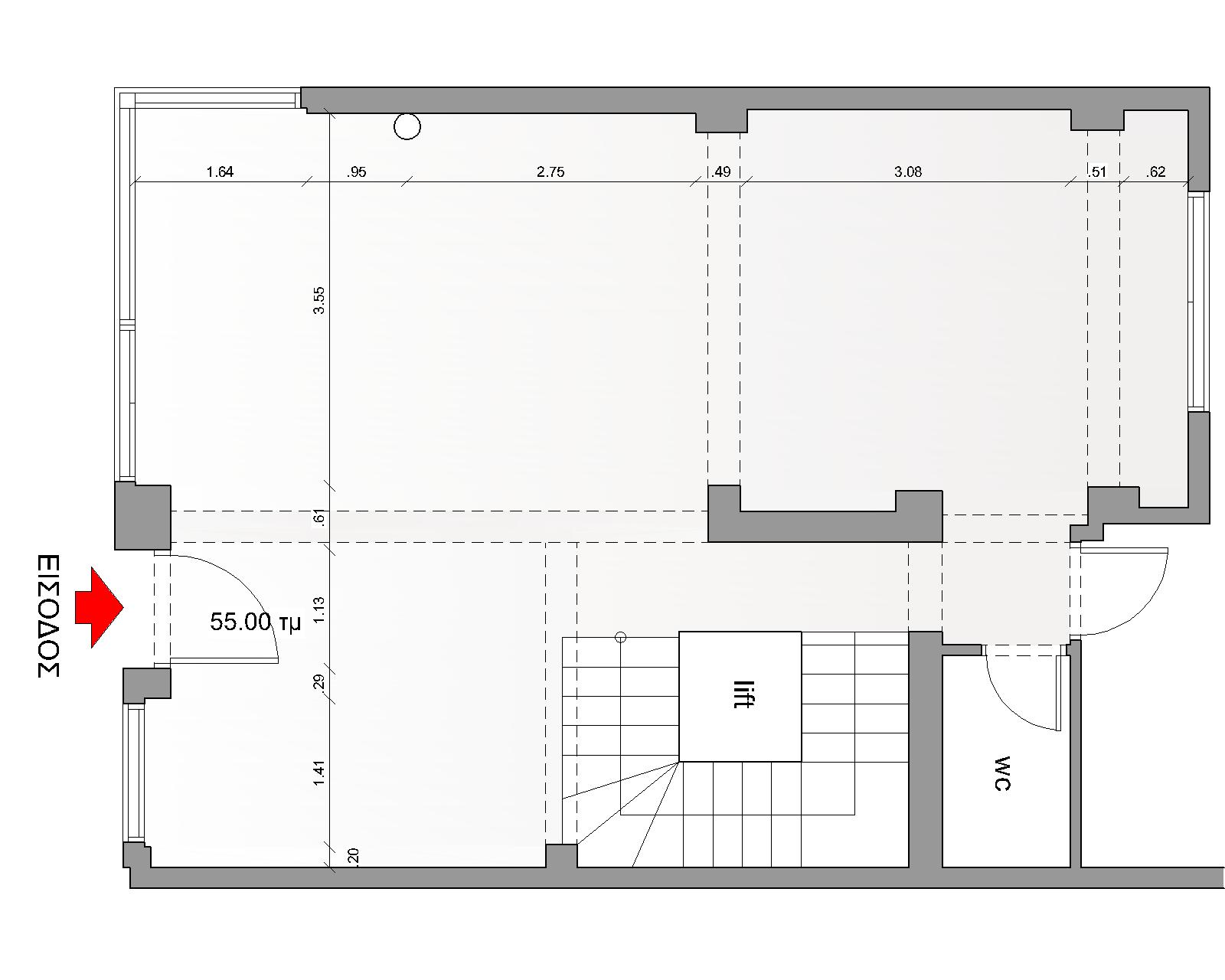 Plan of current situation - Κάτοψη αποτύπωσης